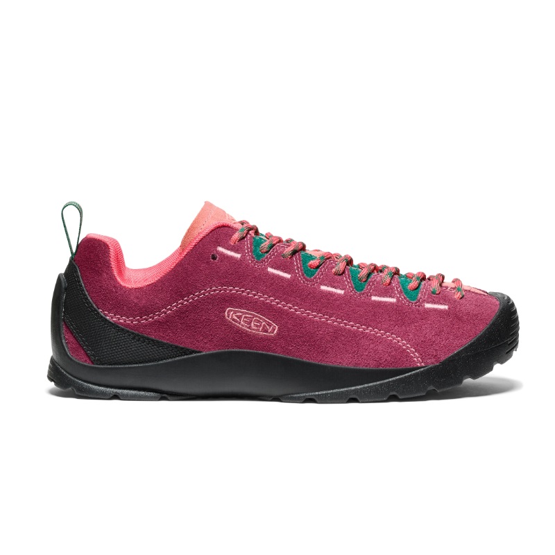 Keen Jasper Slip Resistant Abrasion Resistant Slip Resistant Abrasion Resistant Low top Outdoor Shoes Women’s Red Black