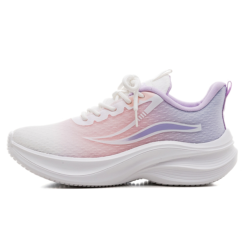 HUANQIU Cushioning Breathable Support Cushioning Breathable Support Low top Casual Running Shoes Women’s White Purple