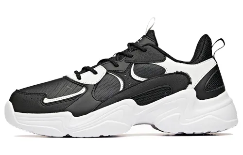 Anta Textile, Synthetic Leather Cushioning Slip Resistant Abrasion Resistant Breathable Low top Chunky Sneakers Men's