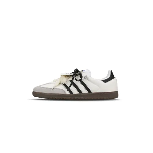 Adidas Originals SAMBA OG Abrasion Resistant Low top Skateboard Shoes Unisex Beige Black