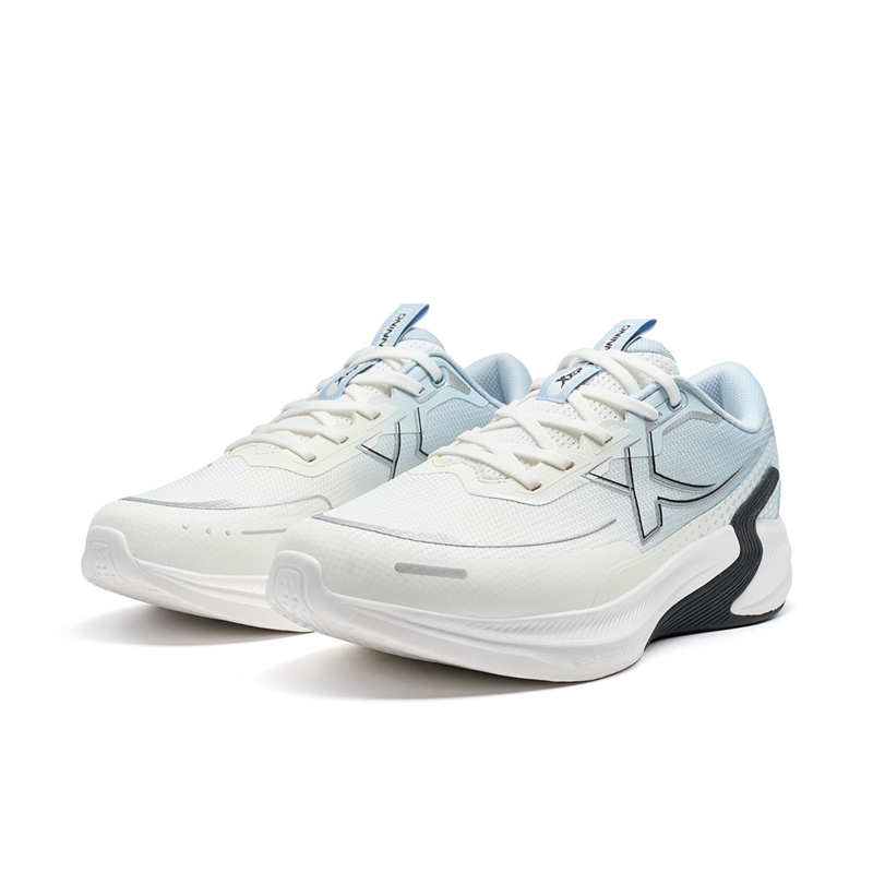 XTEP Abrasion Resistant Slip Resistant Low top Casual Running Shoes Men’s White Blue