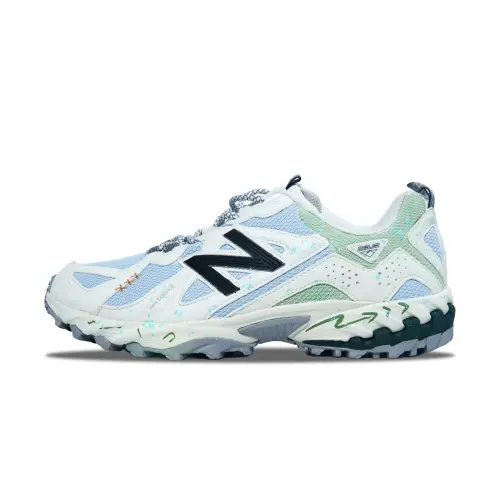 New Balance 610T Textile, Artificial Leather Abrasion Resistant Low top Outdoor Shoes Unisex Blue