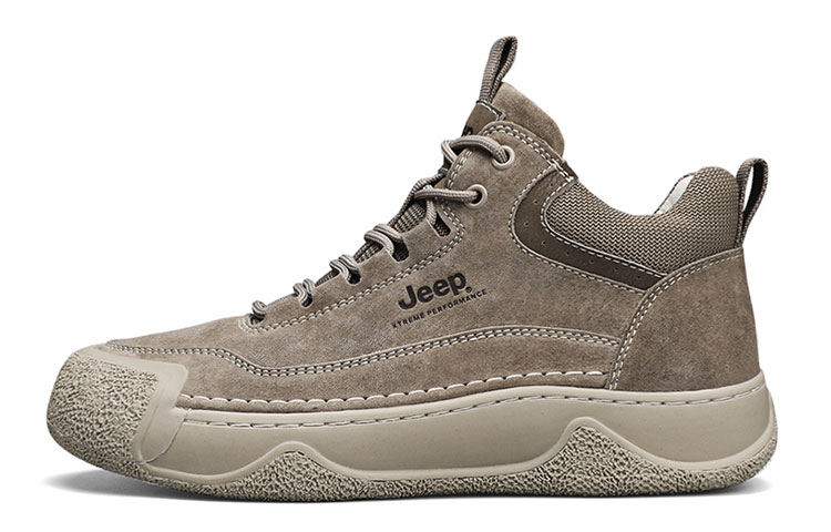 Jeep Abrasion Resistant Mid top Outdoor Shoes Men’s Gray