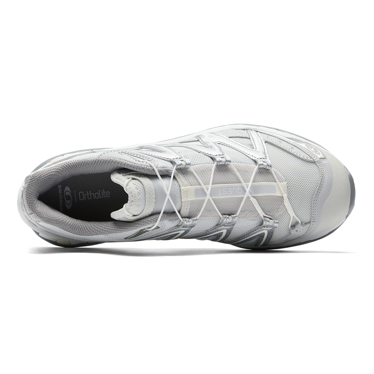 SALOMON XT Quest Slip Resistant Low top Casual Trail Running Shoes Unisex Daybreak Blue Silver Vanilla
