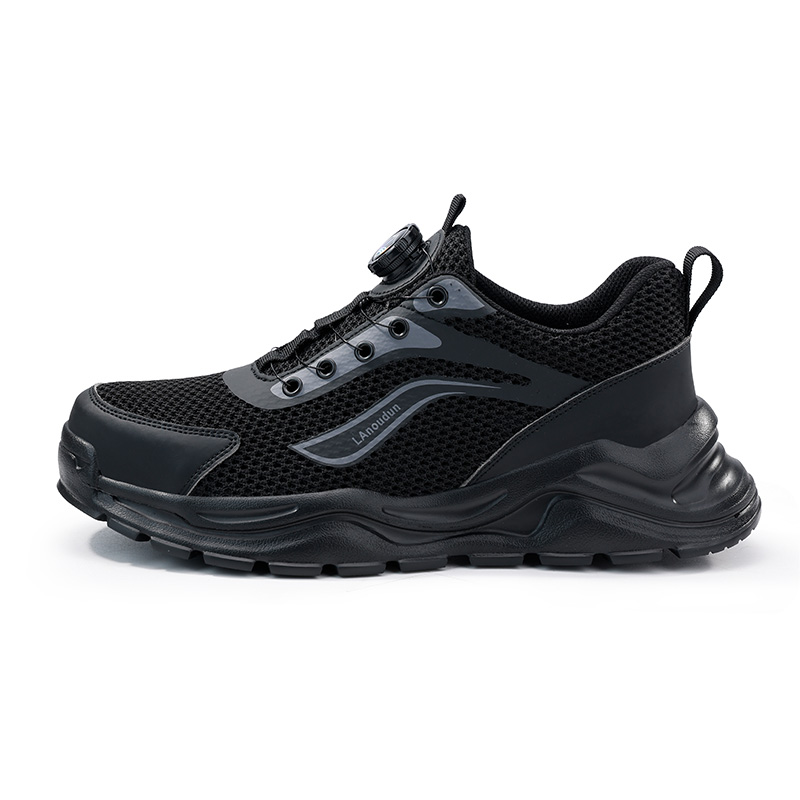 LANOUDUN Breathable, Impact Resistant, Lightweight Low top Outdoor Shoes Unisex Black