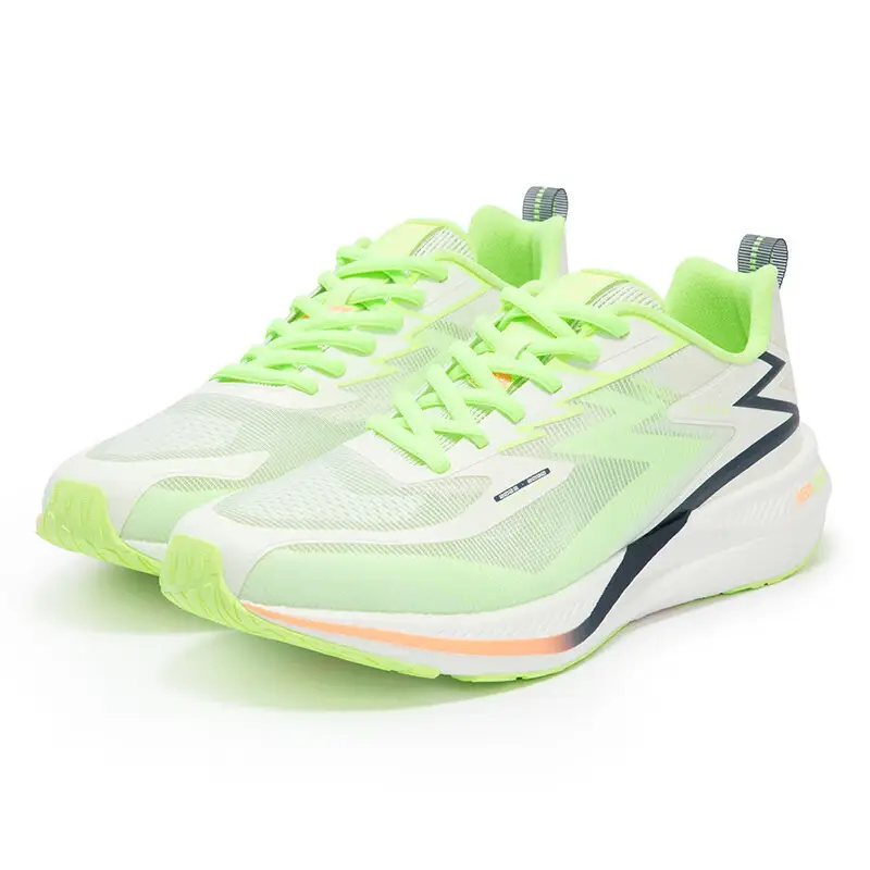 361° Abrasion Resistant Breathable Cushioning Low top ETPU Foam Casual Running Shoes Men’s White Green