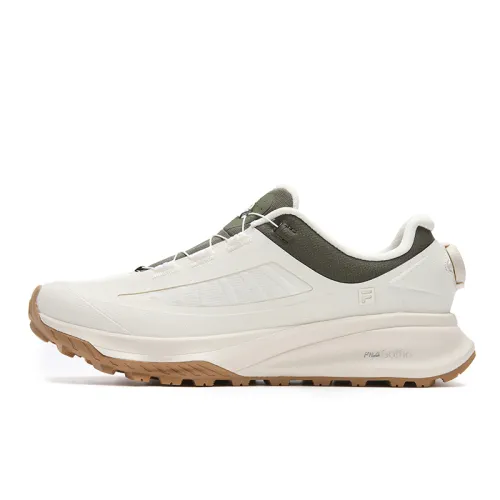 FILA Fila LYNX BOA 3+ Bobcat Fashionable and simple casual sports and running, versatile and comfortable for daily use, shock-absorbing, wear-resistant and lightweight, low-cut outdoor functional shoes, men's style, first snow white