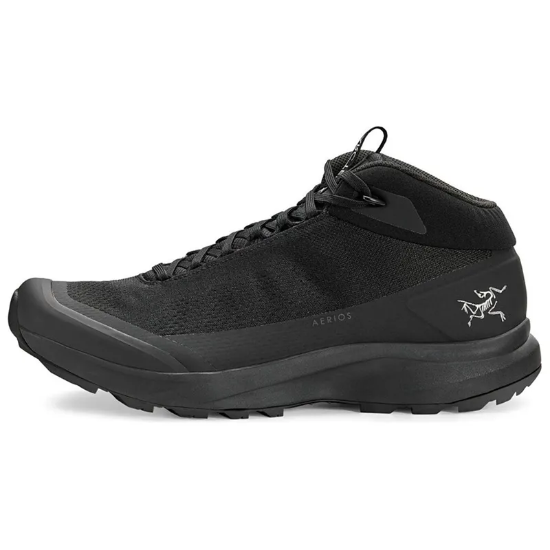 Arc'teryx Aerios Cushioning, Wear Resistant Mid top Outdoor Shoes Men's Black