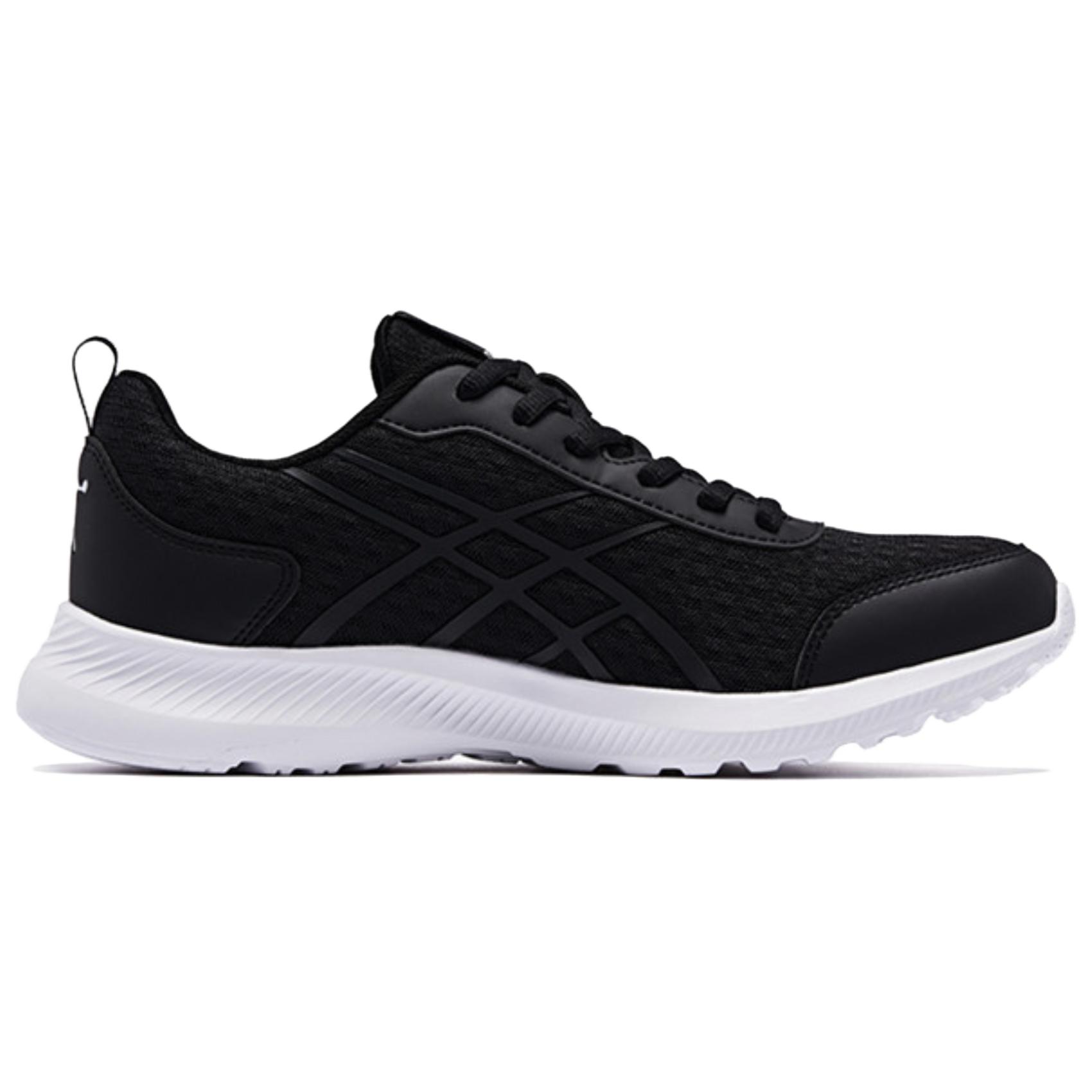 QIAODAN Cushioning Abrasion Resistant Cushioning, Wear Resistant Low top Casual Running Shoes Men’s Black White