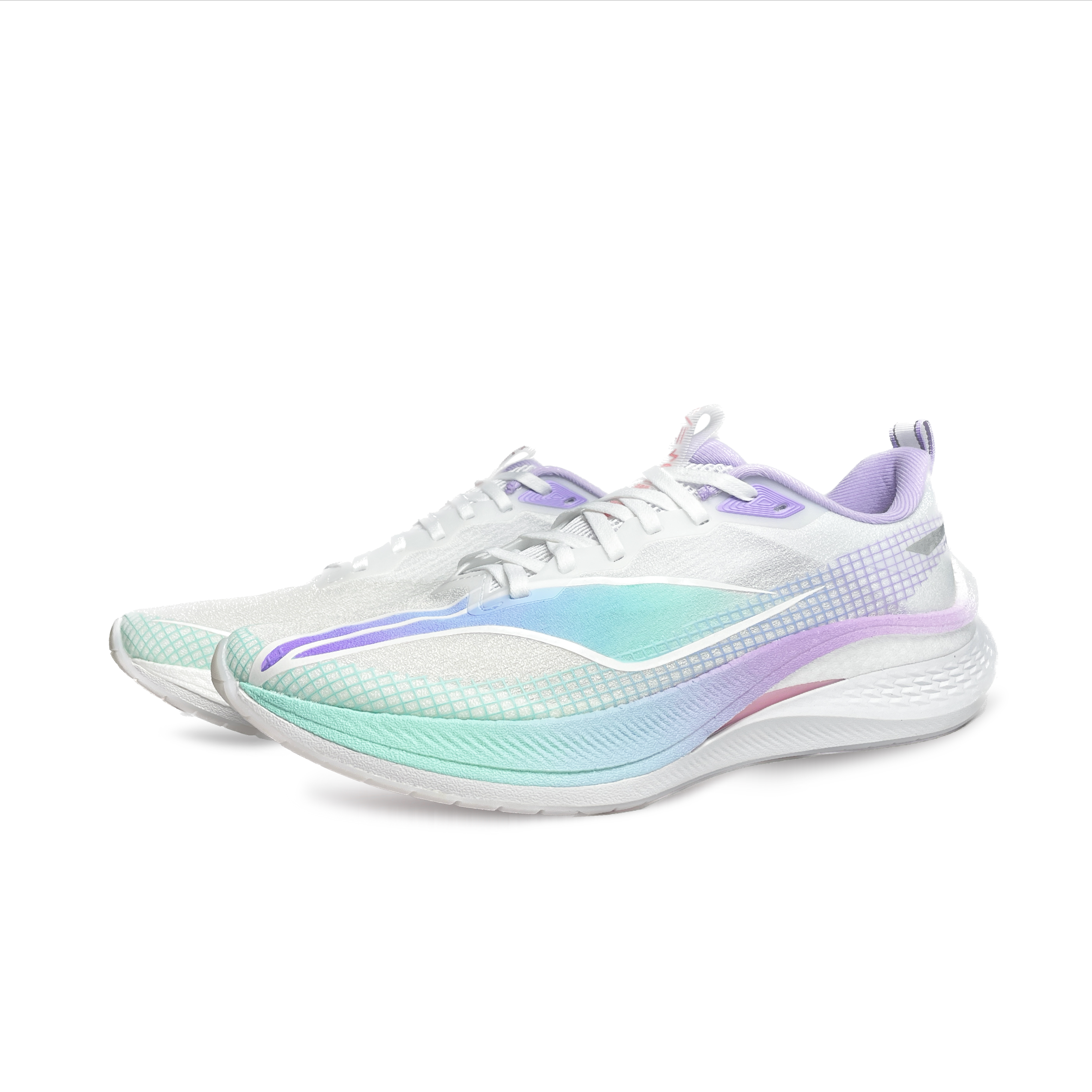Li Ning Red Hare 7 Pro Slip Resistant Abrasion Resistant Low top Running Shoes Women’s White Green Purple