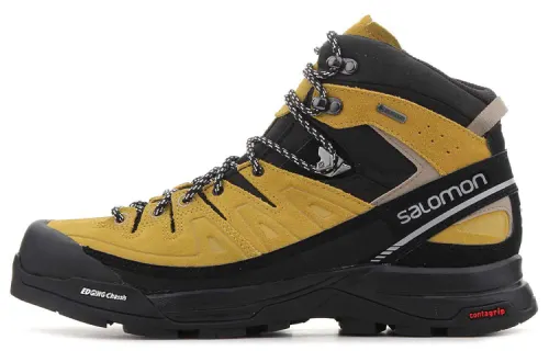 SALOMON X ALP Outdoor Shoes Men's High Top Black/Yellow