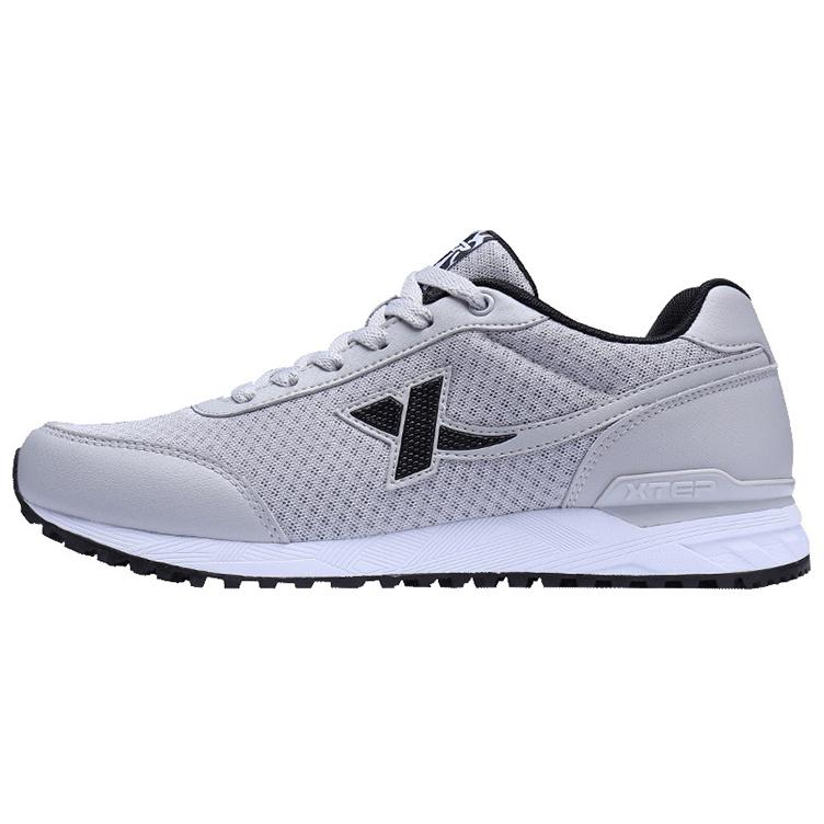 XTEP Abrasion Resistant Breathable Low top Running Shoes Men’s Gray Black