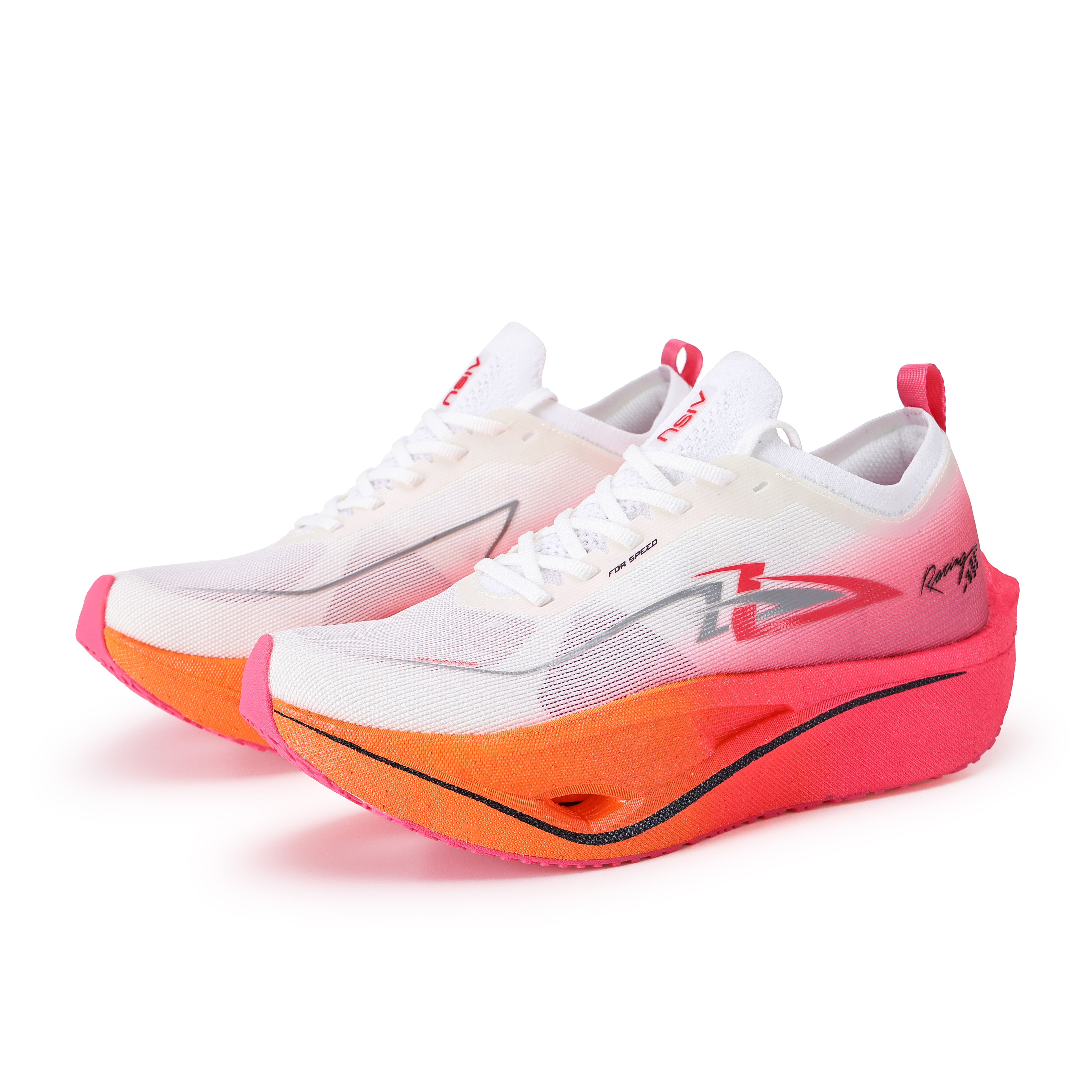 AISU Low top Carbon Plate Marathon Training Long Distance Running Sprint Running Shoes Unisex China Red