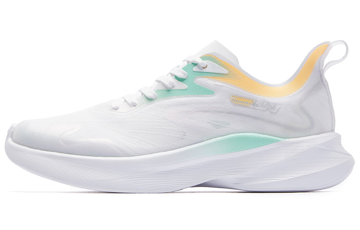 QIAODAN Light Speed 3.0 PLUS Versatile Cushioning Slip Resistant Low top Casual Running Shoes Men's White Green