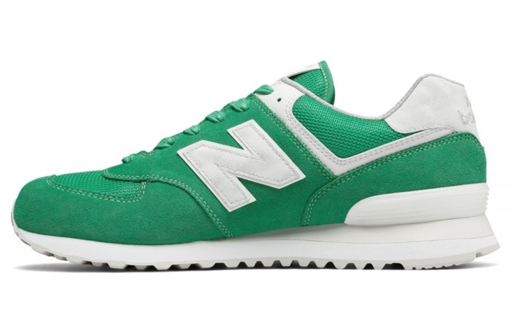 New Balance NB 574 retro comfortable low-top casual running shoes for men and women, green