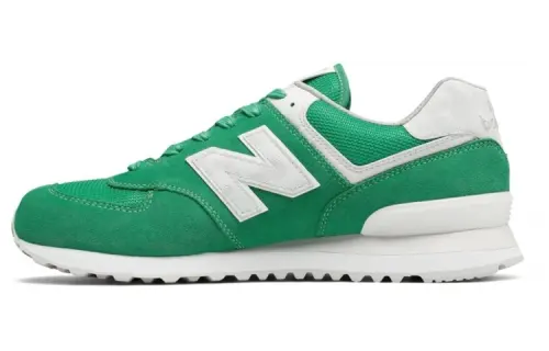 New Balance NB 574 retro comfortable low-top casual running shoes for men and women, green