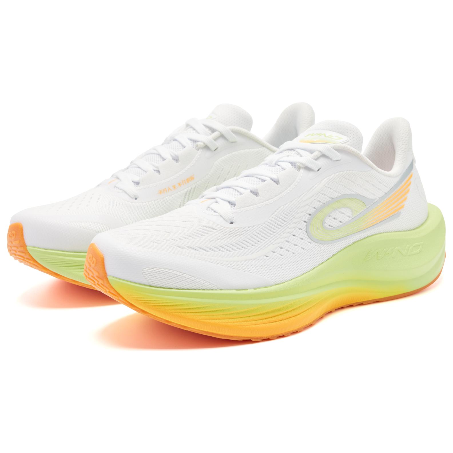 QIAODAN Strong Wind 3TR Running Shoes Men’s Low Top Jordan White Green Amla