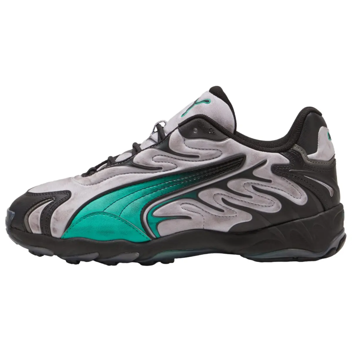 PUMA Inhale Running Shoes Unisex Gray Black Green