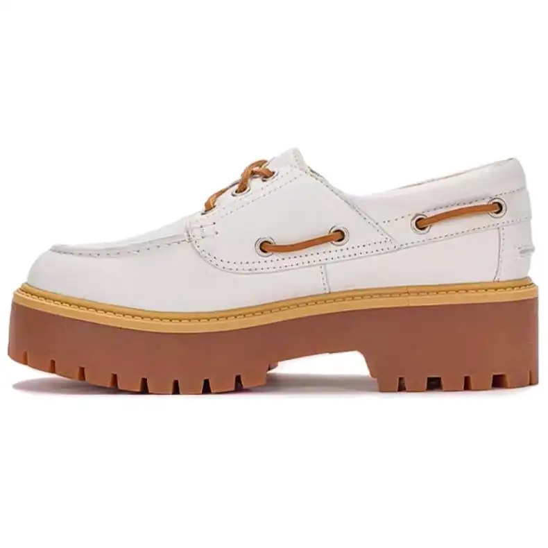 Timberland Women's Casual Shoes Platform Height Increasing Women's White