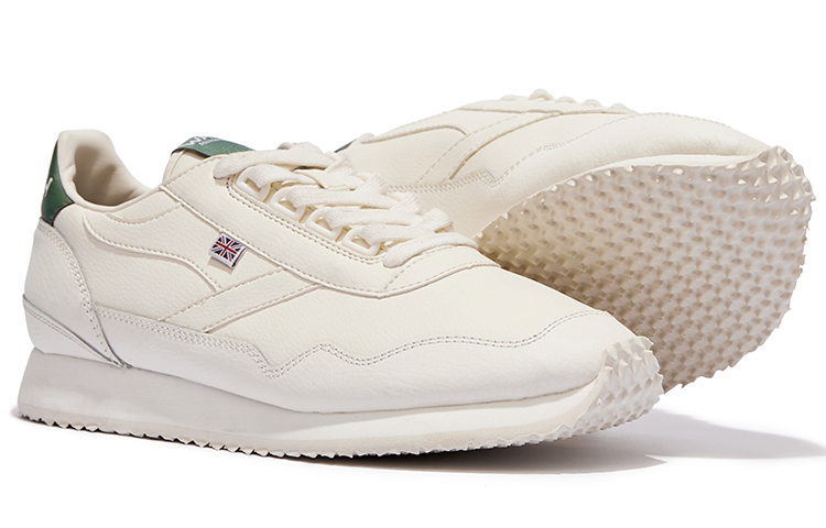 Norman Walsh Pu Wear resistant And Lightweight Low top Running Shoes Unisex Beige Green