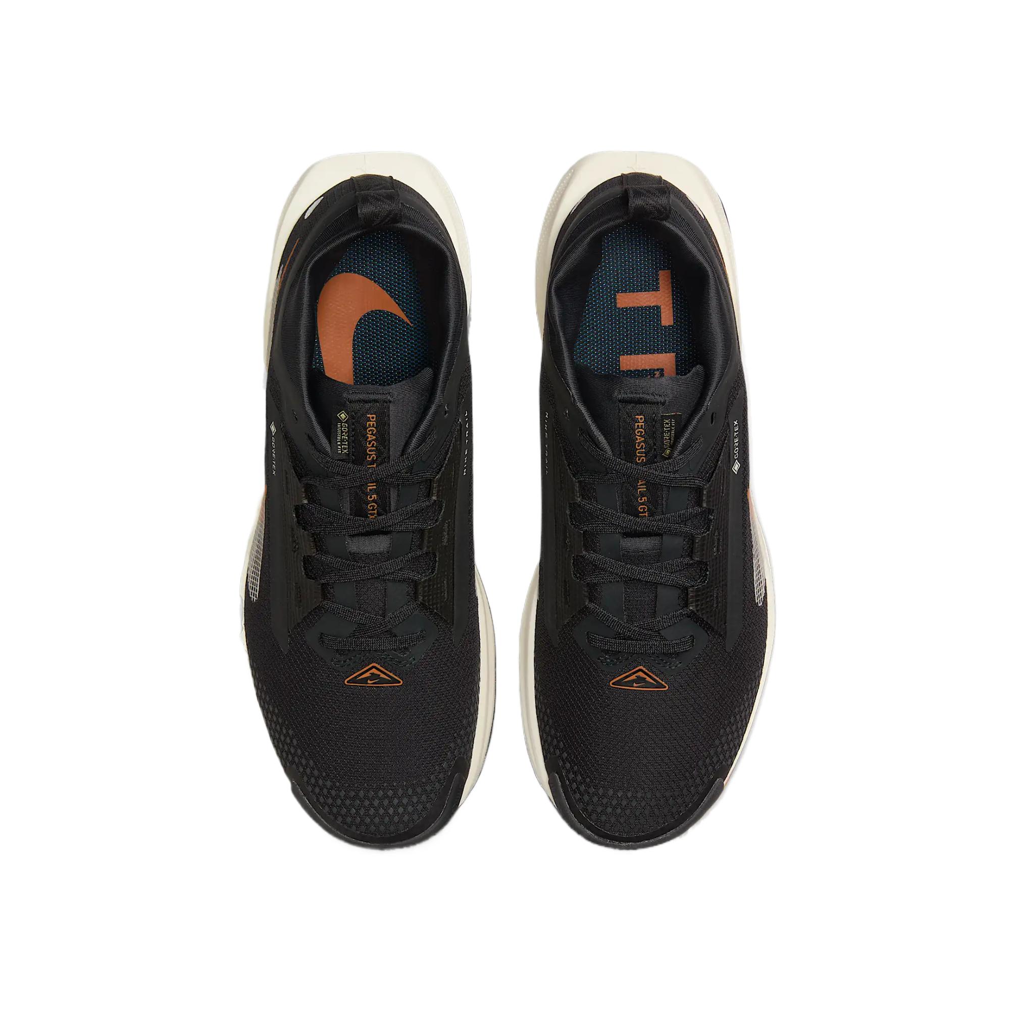 Nike Pegasus Trail 5 Gore Tex Off Noir Black Monarch Pale Ivory Women’s