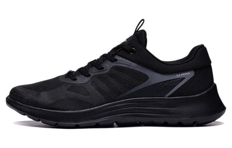 Li Ning Light Feather Low top Sprint Running Shoes Men's Black