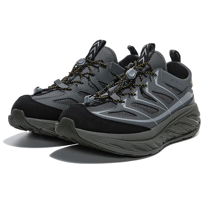 Erke Wear resistant And Lightweight Low top Casual Running Shoes Men’s Gray Black
