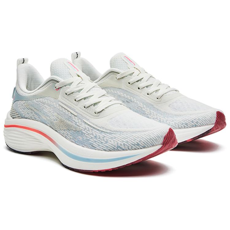 Erke Strange Bullet 3.0 Running Shoes Women’s Low Top Ivory White/Haze Light Blue