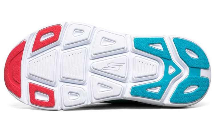 Женские кроссовки Skechers Max Cushioning (сине-бело-красный) — фото 5