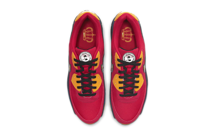 Мужские кроссовки Nike Air Max 90 Premium London (красно-синие) — фото 4