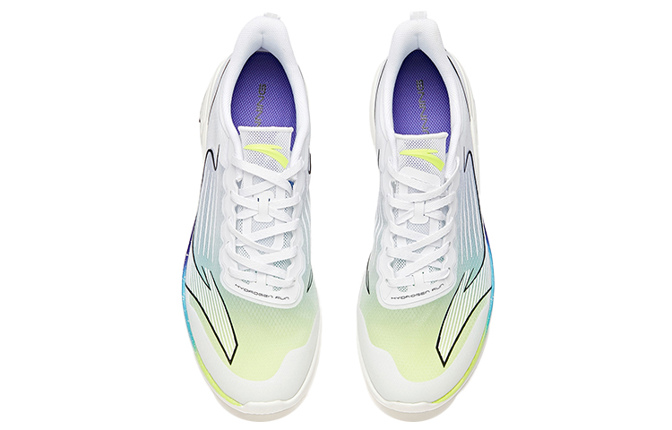 Anta Comfortable Cushioning Slip Resistant Abrasion Resistant Breathable Low top Running Shoes Men’s White Green Blue