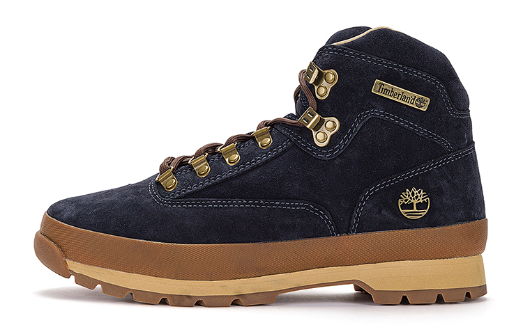 Мужские ботинки Timberland Leather Boots (темно-синие)