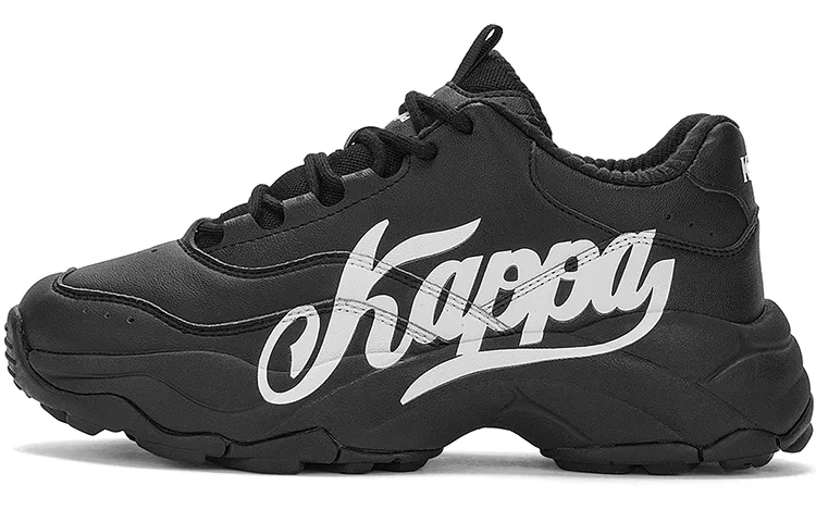 Kappa Chunky Sneakers Unisex Low Top Black/White