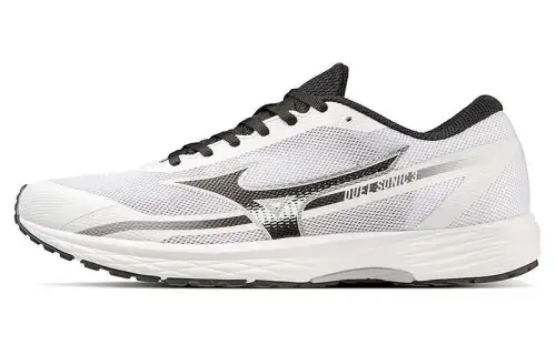 Mizuno Cushioning Slip Resistant Low top Running Shoes Unisex White Black