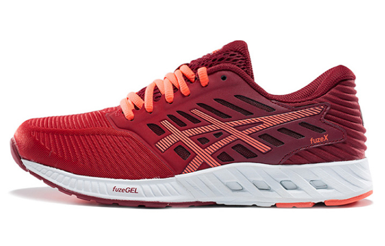 ASICS Fuzex Running Shoes Women's Low Top Red/White
