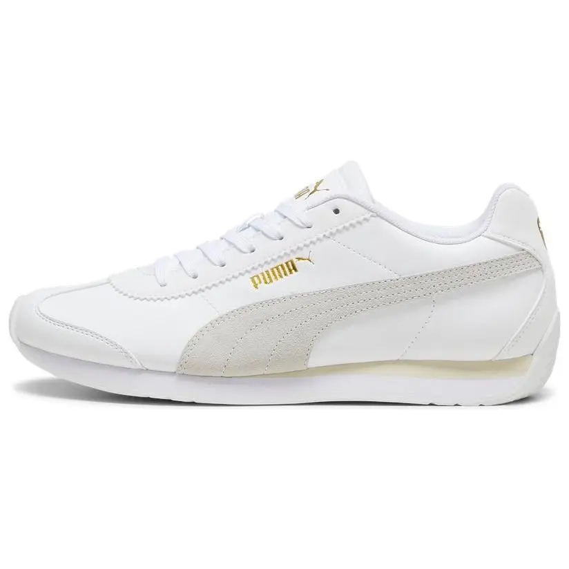 PUMA Turin 3 Slip Resistant Abrasion Resistant Low top Running Shoes Unisex White Gray