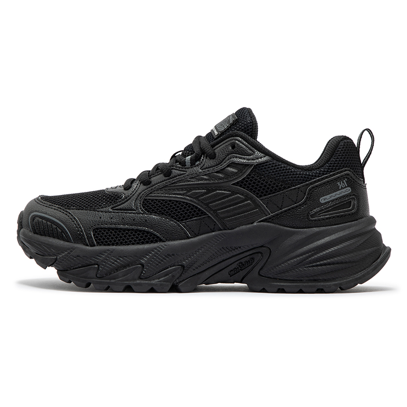 361° Floating Light Slip Resistant Abrasion Resistant Low top Running Shoes Women’s Obsidian Black