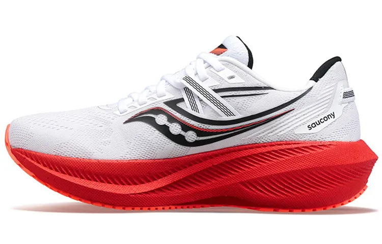 Saucony Triumph Victory 20 Running Shoes Men's Low Top White/Black/Red