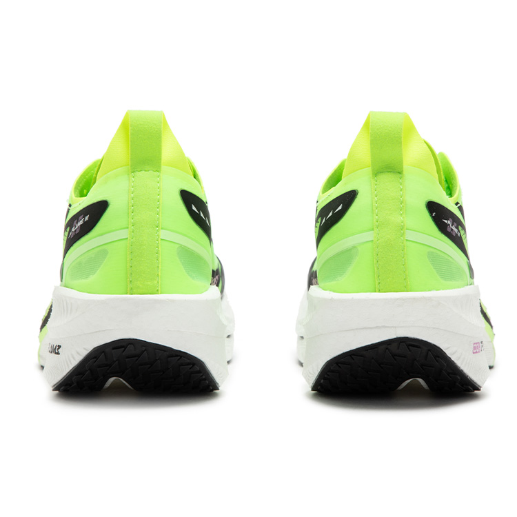 361° Flame 3 .5 Low top Casual Marathon Training Running Shoes Unisex Fluorescent Glossy Finish Green