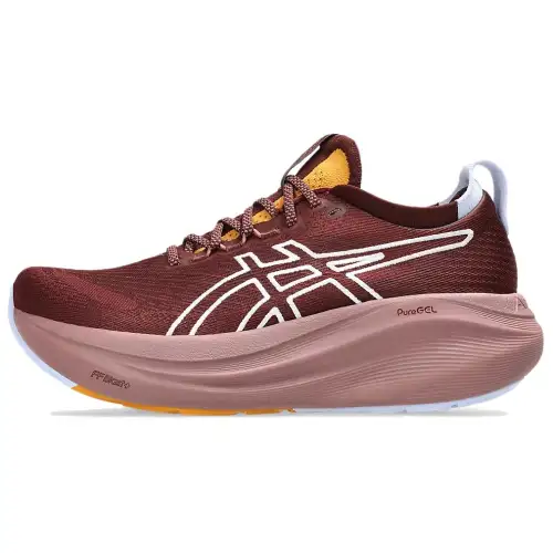 ASICS GEL NIMBUS 27 Breathable Support Lightweight FF BLAST™ PLUS OrthoLite™X 55 Running Shoes Women's Dark Red