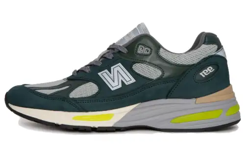 Patta x New Balance NB 991 V2 V2 Versatile and comfortable low-top running shoes for men, dark green