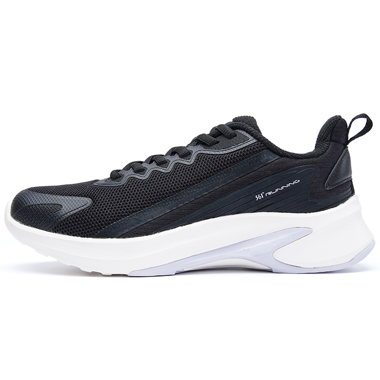 361° Cushioning Abrasion Resistant Breathable Slip Resistant Low top Running Shoes Women’s Black White