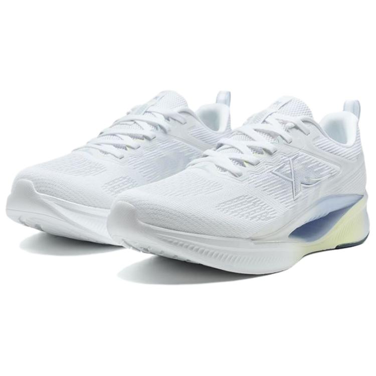 XTEP Slip Resistant And Breathable Low top Casual Running Shoes Women’s White Blue