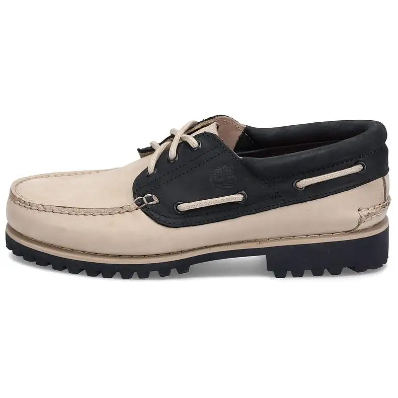 Timberland 3 Eye Lug Handsewn Boat Shoes 'Beige'