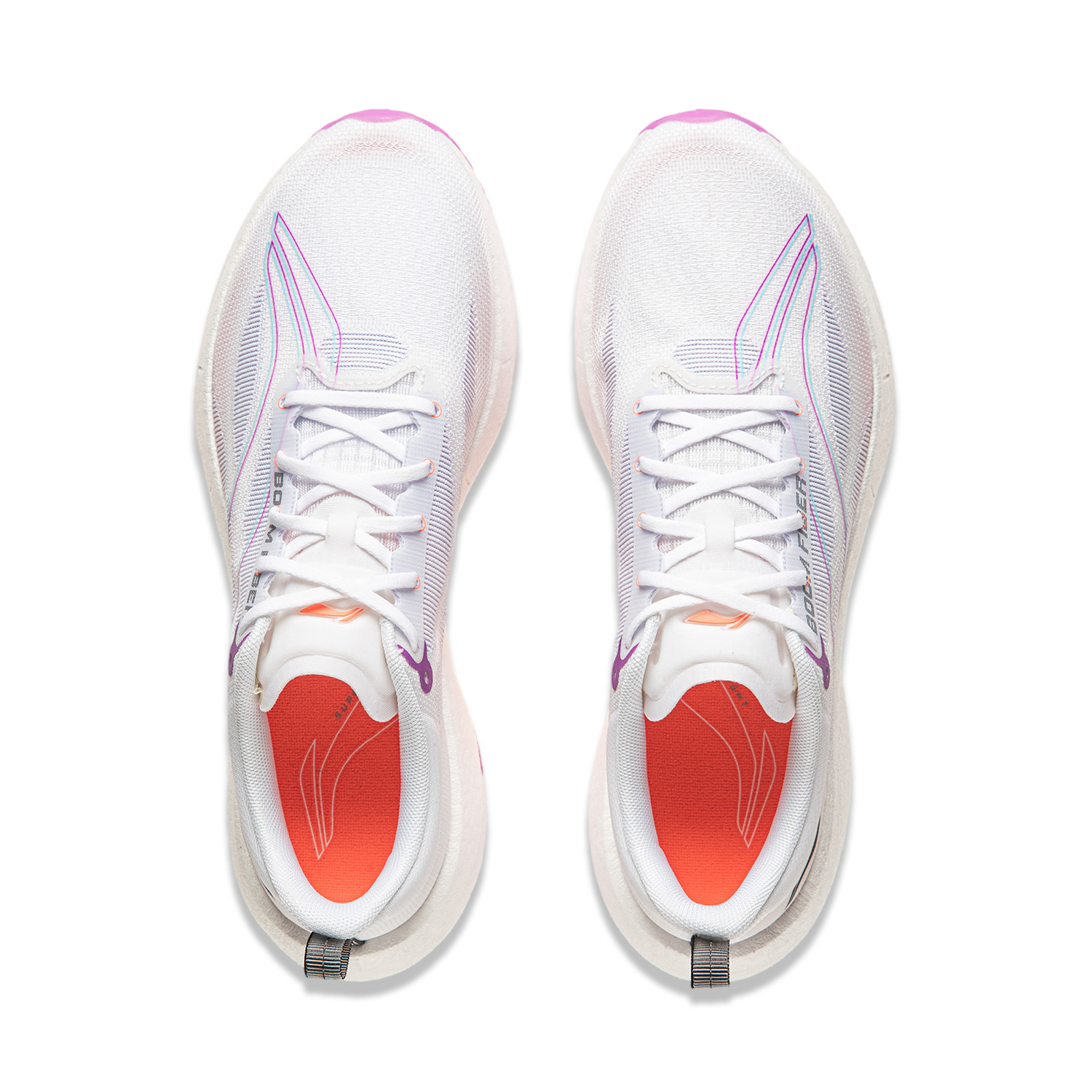 Li Ning Super Light 21 Running Shoes Women’s Low Top Standard White/Wisteria Purple