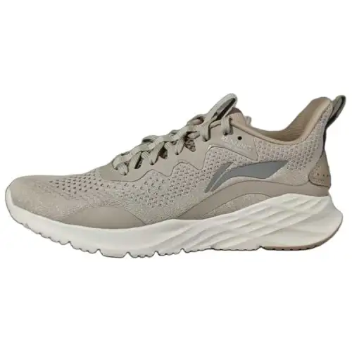 Li Ning Slip Resistant Abrasion Resistant Slip Resistant Abrasion Resistant Low top Casual Running Shoes Unisex Gray