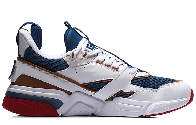 Li Ning 001 Running Shoes Men’s Low Top White/Blue/Red