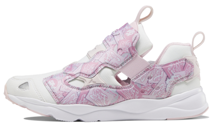 Reebok Furylite 3 Comfortable Low top Running Shoes Women's Beige White Pink