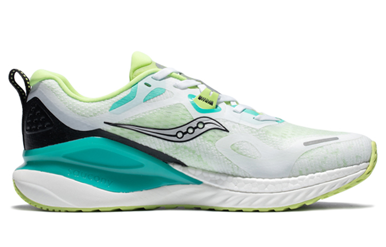 Saucony Phoenix Inferno 1 Mesh Cushioning Slip Resistant Abrasion Resistant Low top Running Shoes Men’s White Green