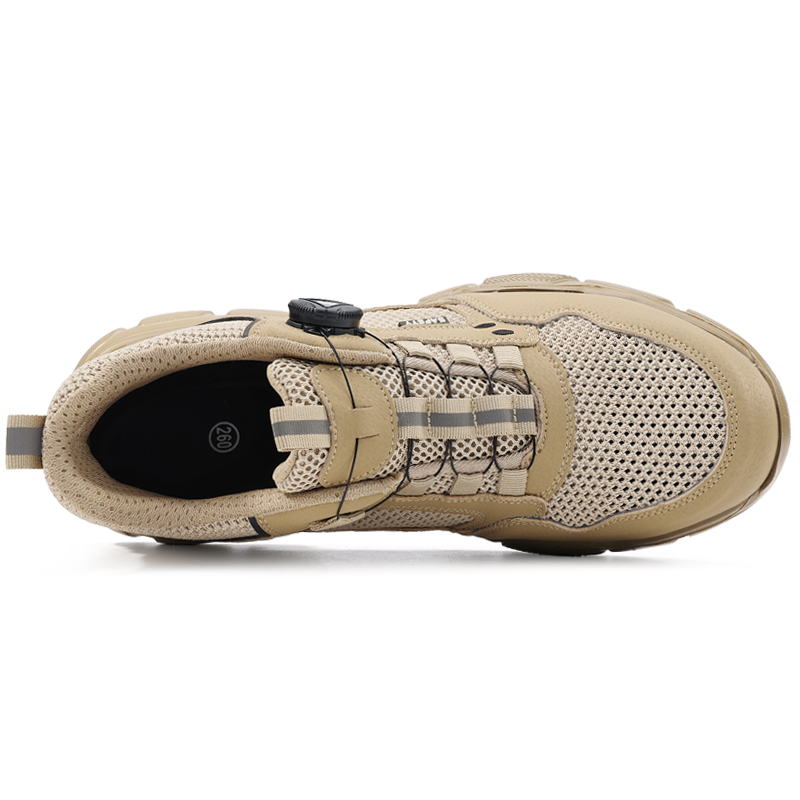 LANOUDUN Abrasion Resistant, Breathable, Lightweight Mid top Outdoor Shoes Unisex Khaki